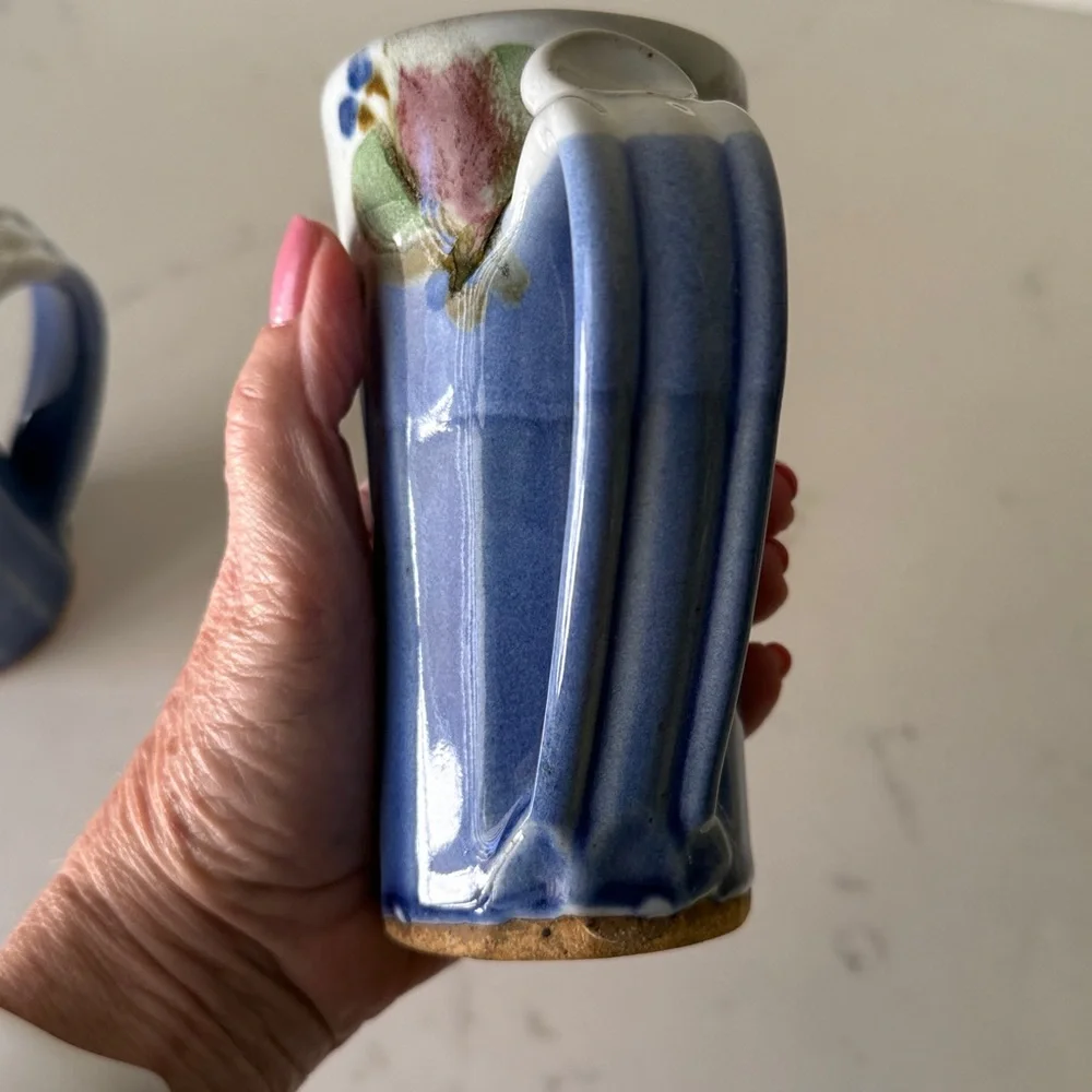 Vintage Chappelle Pottery Mugs Set of 2 Signed - Picture 10 of 13